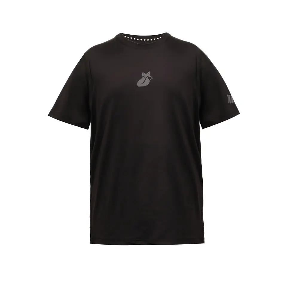 Polera M/C Poly Kids Tilki Temel Black/Grey K24W 1