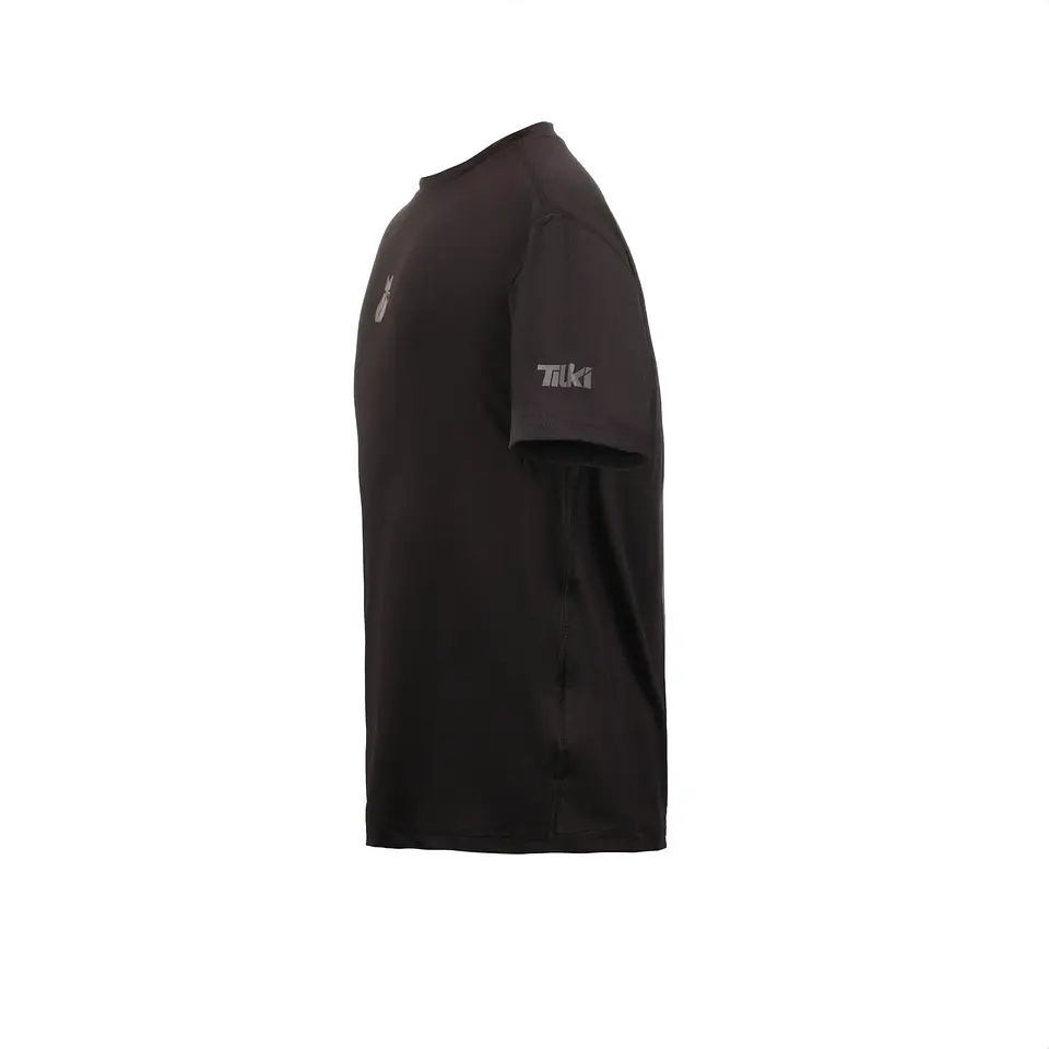 Polera M/C Poly Kids Tilki Temel Black/Grey K24W 2