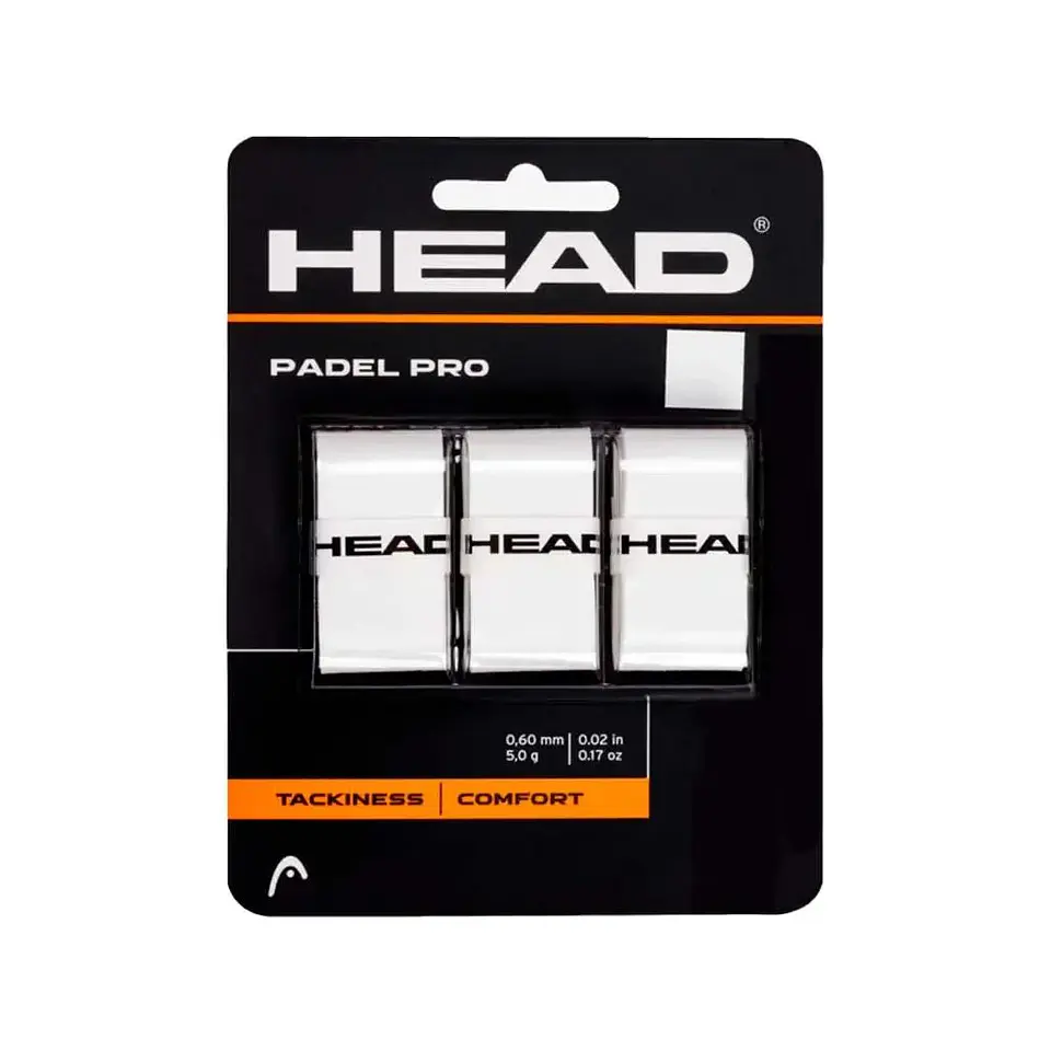 Head overgrip Padel Pro 3 pcs pack Blanco 1