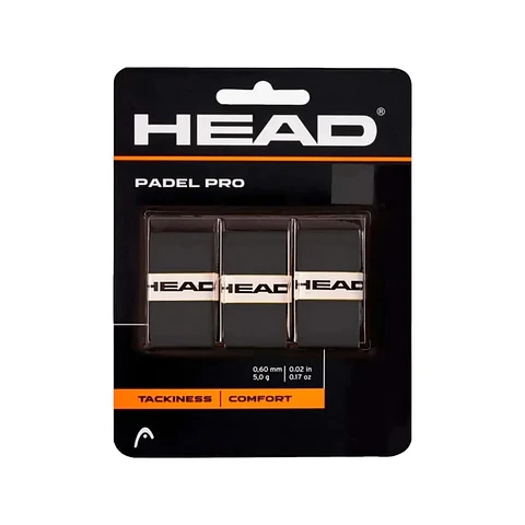 Head overgrip Padel Pro 3 pcs pack Negro