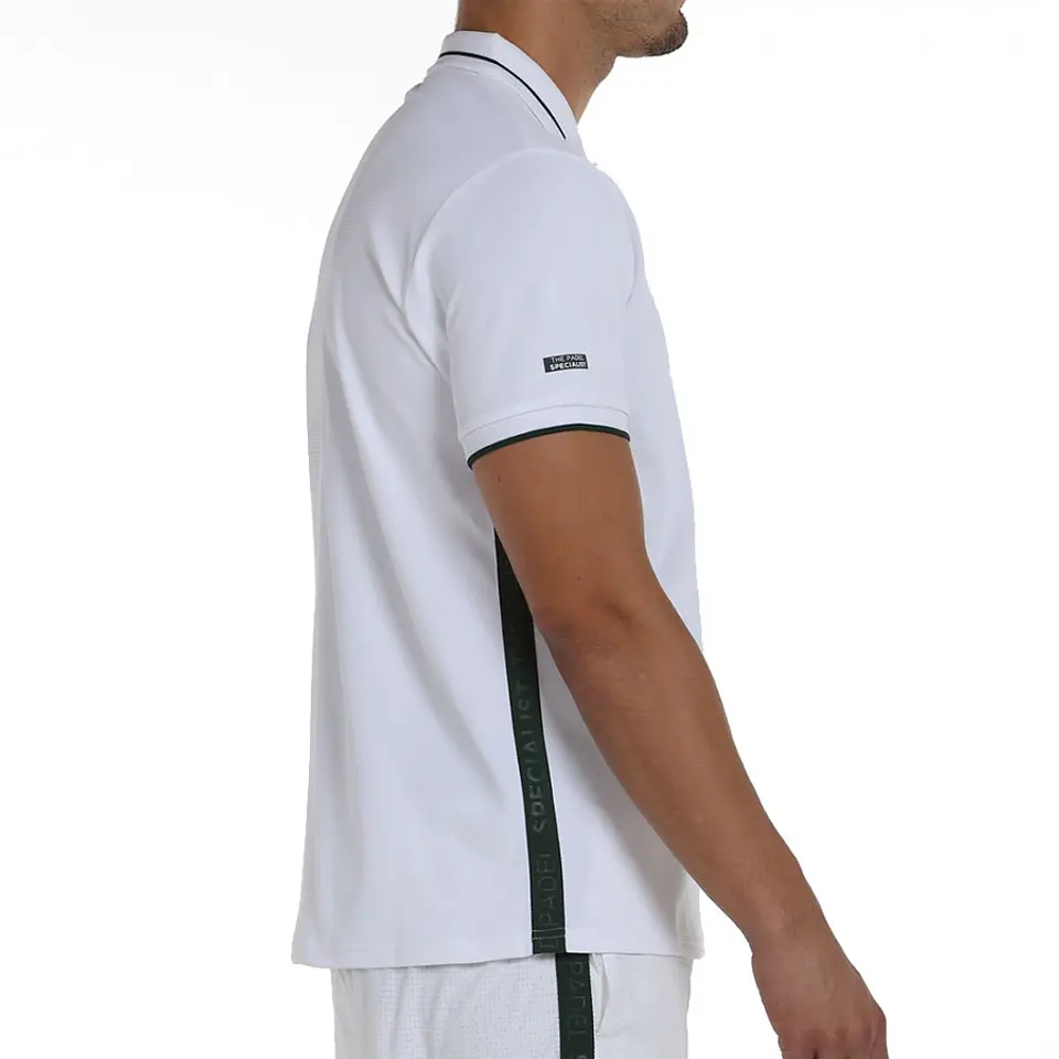 Polera Bullpadel Polo Leiro Blanco 3