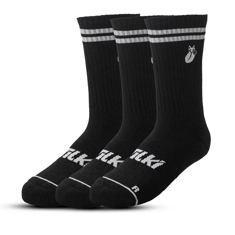 Calcetín Comfort Line Pack x3 Lehinde Black/White M24W 1