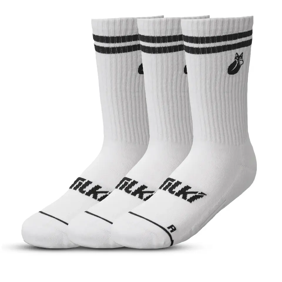 Calcetín Comfort Line Pack x3 Lehinde White/Black M24W 1