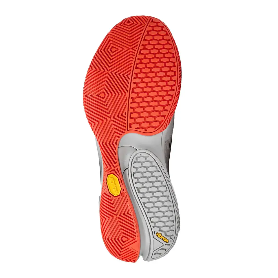 Zapatilla de pádel Bullpadel Hack Vibram 25V Gris Claro/Light Grey 3