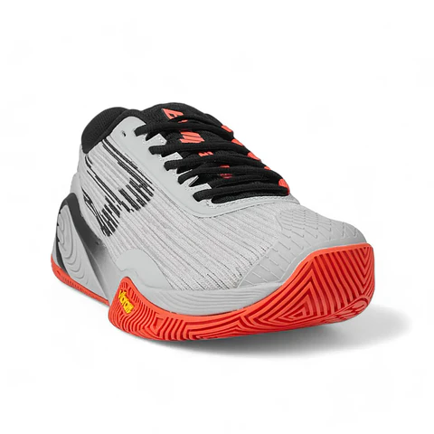 Zapatilla de pádel Bullpadel Hack Vibram 25V Gris Claro/Light Grey