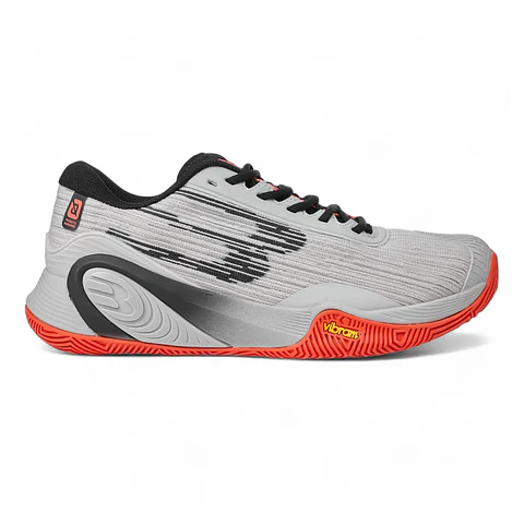 Zapatilla de pádel Bullpadel Hack Vibram 25V Gris Claro/Light Grey