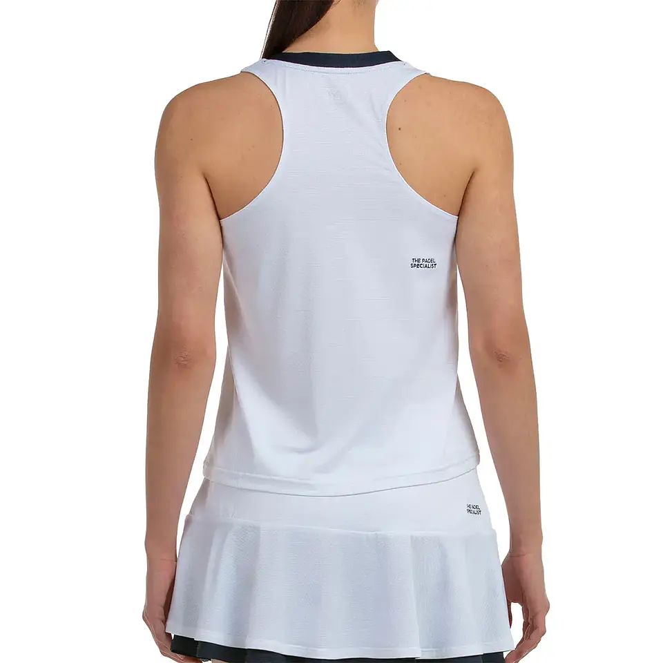 Bullpadel Talita sin mangas Blanco 3