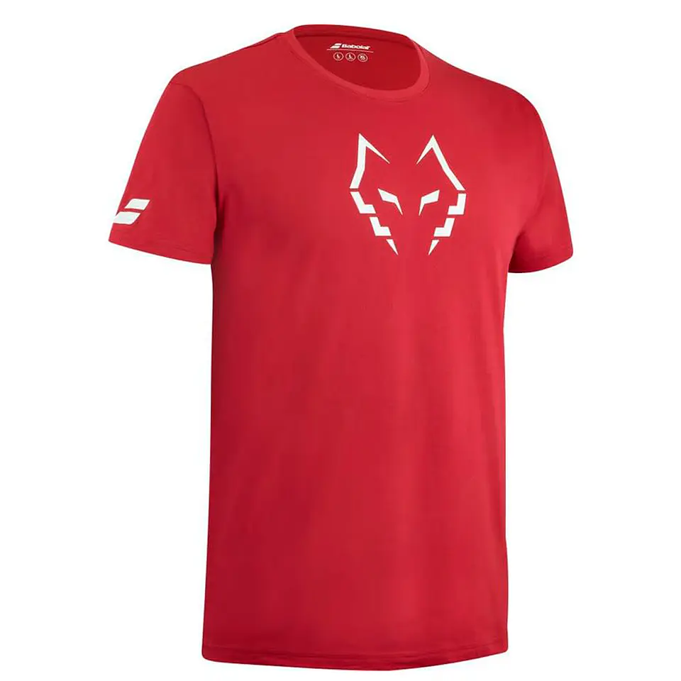 Polera Babolat Cotton Tee Lebron Red Dahlia 2
