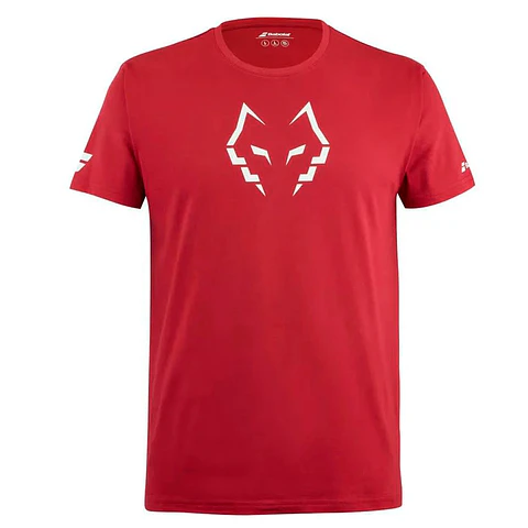 Polera Babolat Cotton Tee Lebron Red Dahlia