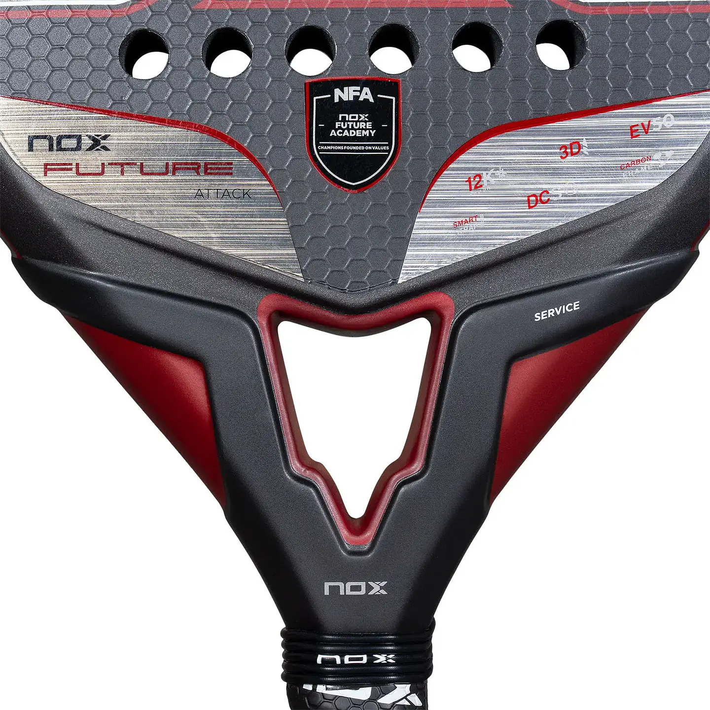 Pala de pádel Nox Future Attack 12K Alum 2025 8