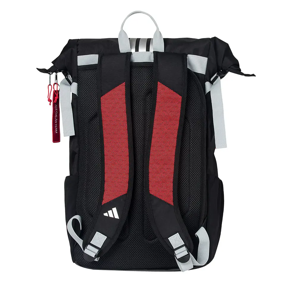 Mochila Adidas Ale Galan Multigame 3.4 Negro Rojo 6