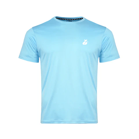 Polera M/C Khombi Polyester Tilki Temel Light Blue M25S