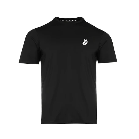 Polera M/C Khombi Polyester Tilki Temel Black/White M25S
