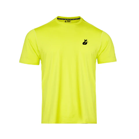 Polera M/C Khombi Polyester Tilki Temel Yellow Fluor M25S