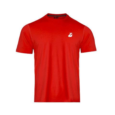 Polera M/C Khombi Polyester Tilki Temel Red M25S