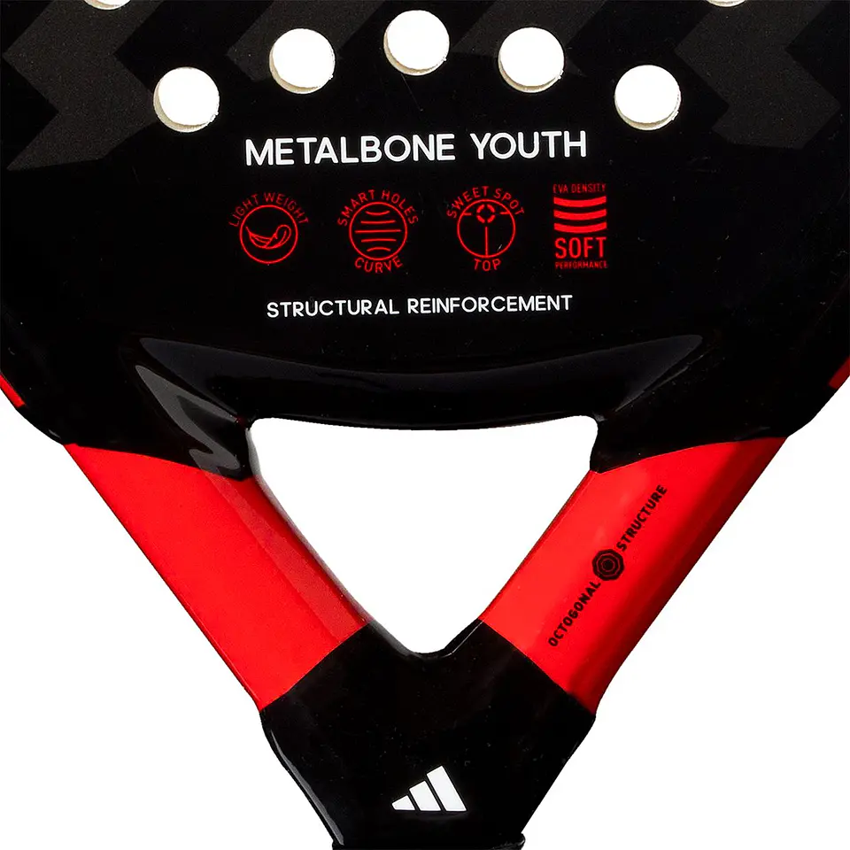 Pala de pádel Adidas Metalbone Youth 3.2 Black Red 2023 4