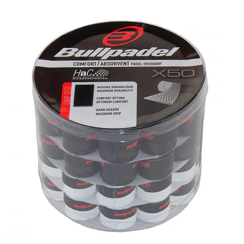 Overgrips Bullpadel GB1201 Box Overgrips Blanco/Negro X50