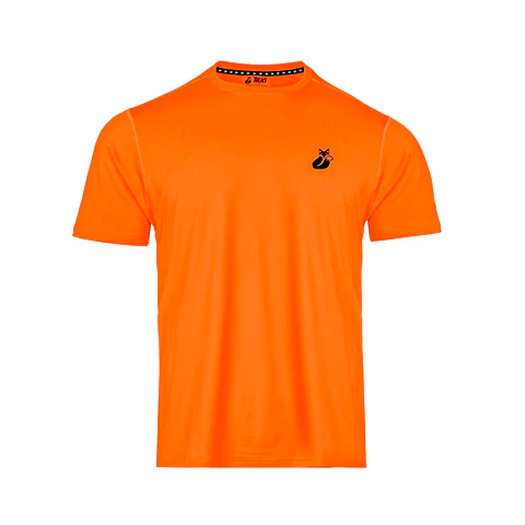 Polera M/C Polyester Pro Tilki Lehinde Orange M25S