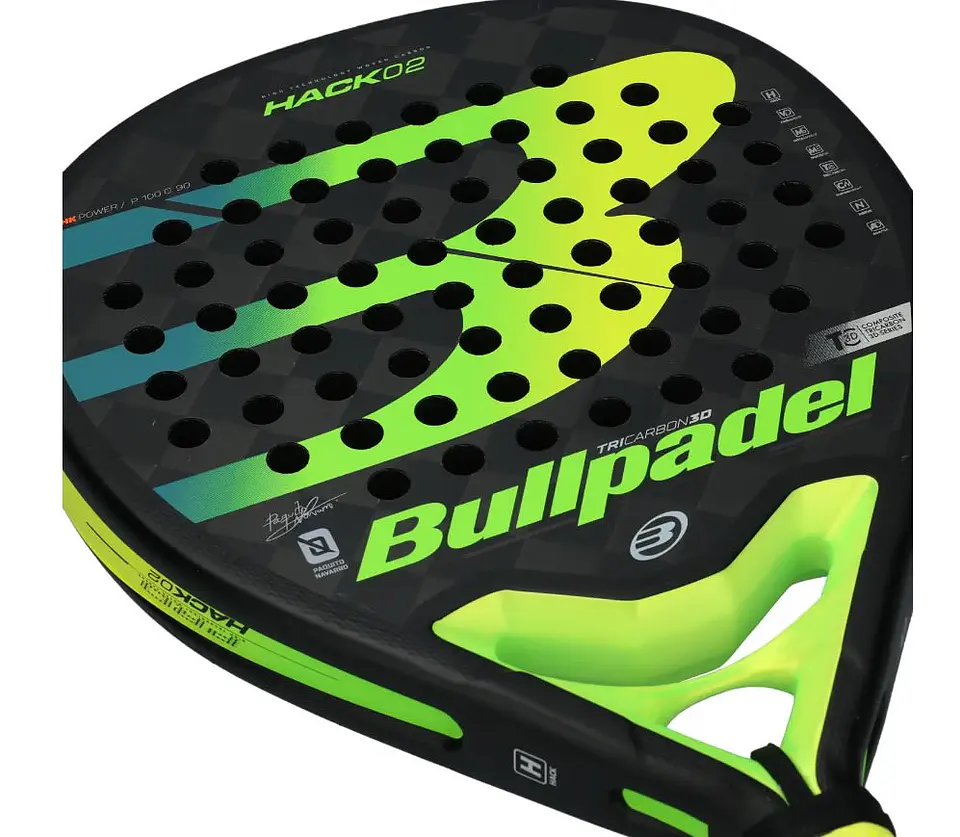 Pala de pádel Bullpadel Paquito Navarro Hack 02 Proline 2022 8