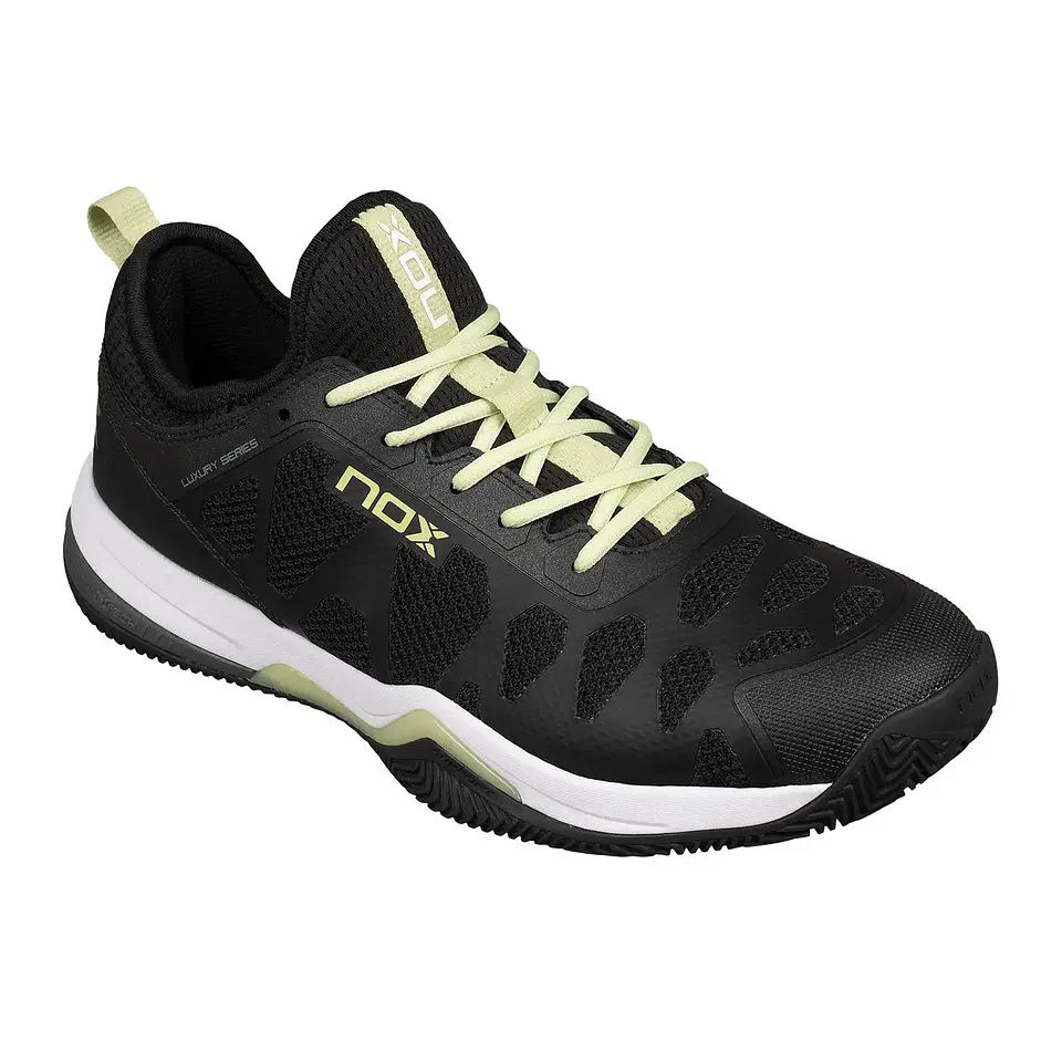Zapatilla de pádel Nox Nerbo Black Soft Lime 2