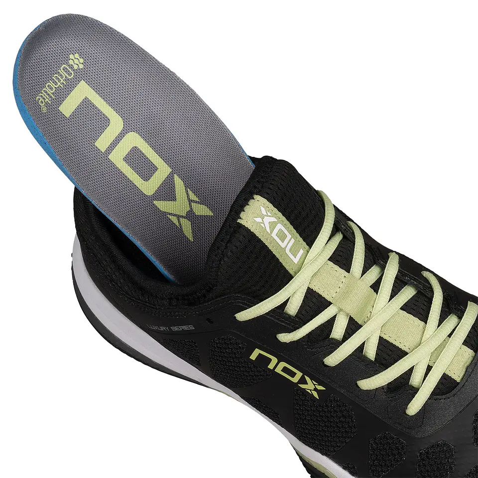 Zapatilla de pádel Nox Nerbo Black Soft Lime 6