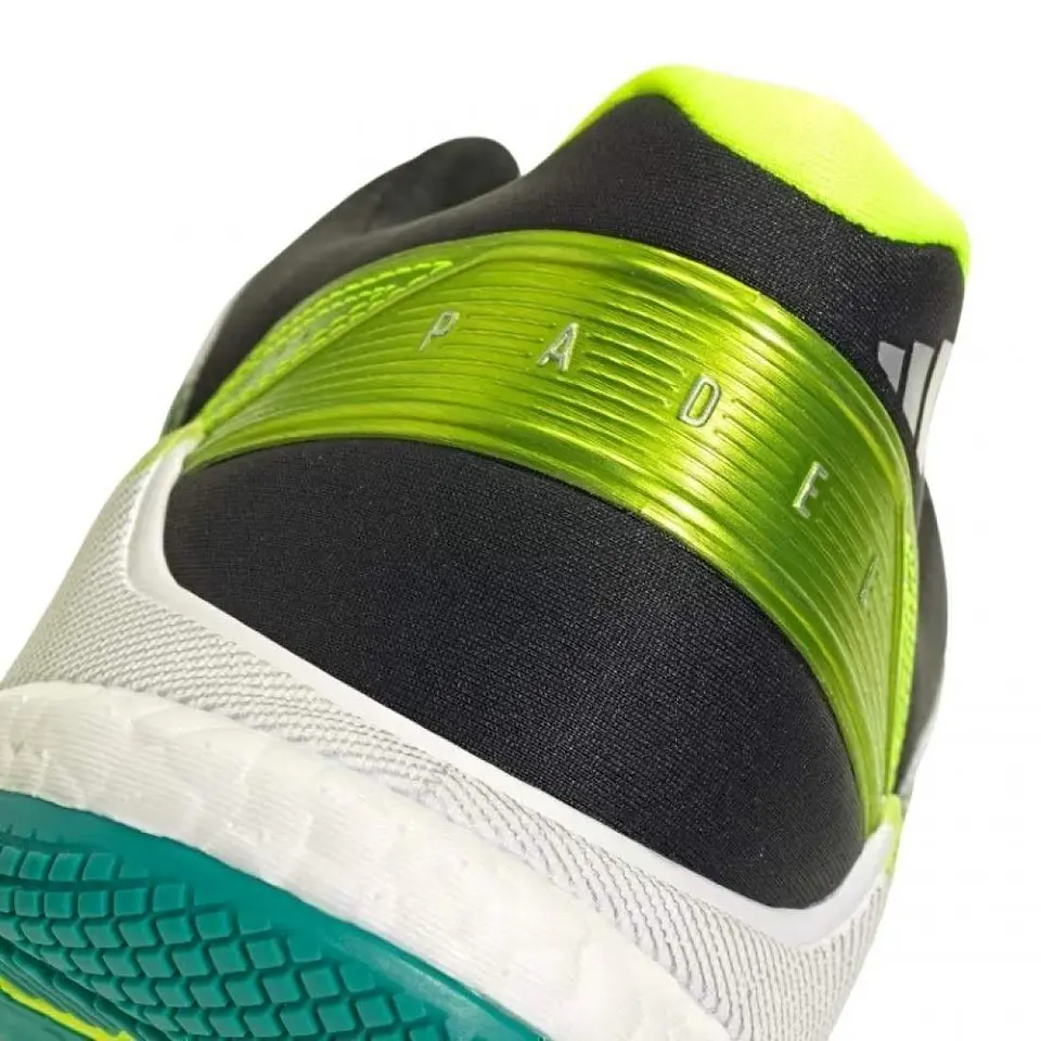 Zapatilla Adidas Crazyquick Boost Padel Blanco Negro Verde 4