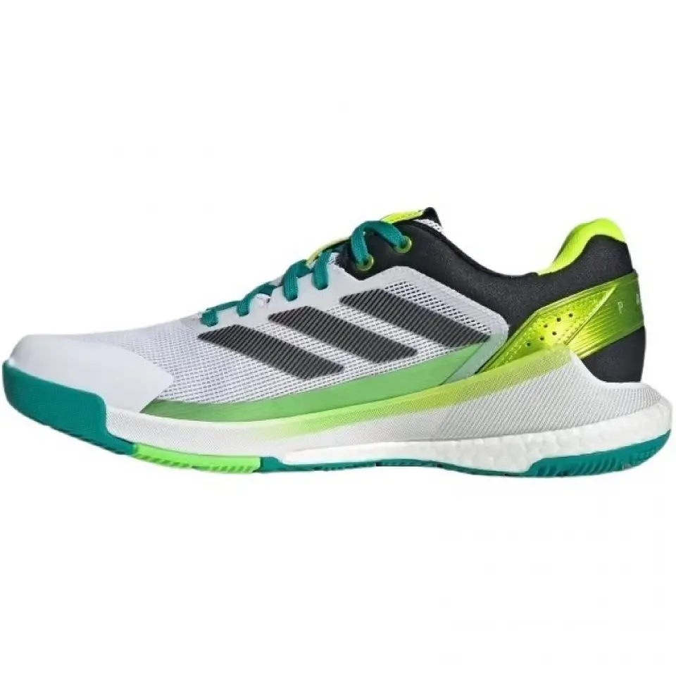 Zapatilla Adidas Crazyquick Boost Padel Blanco Negro Verde 5