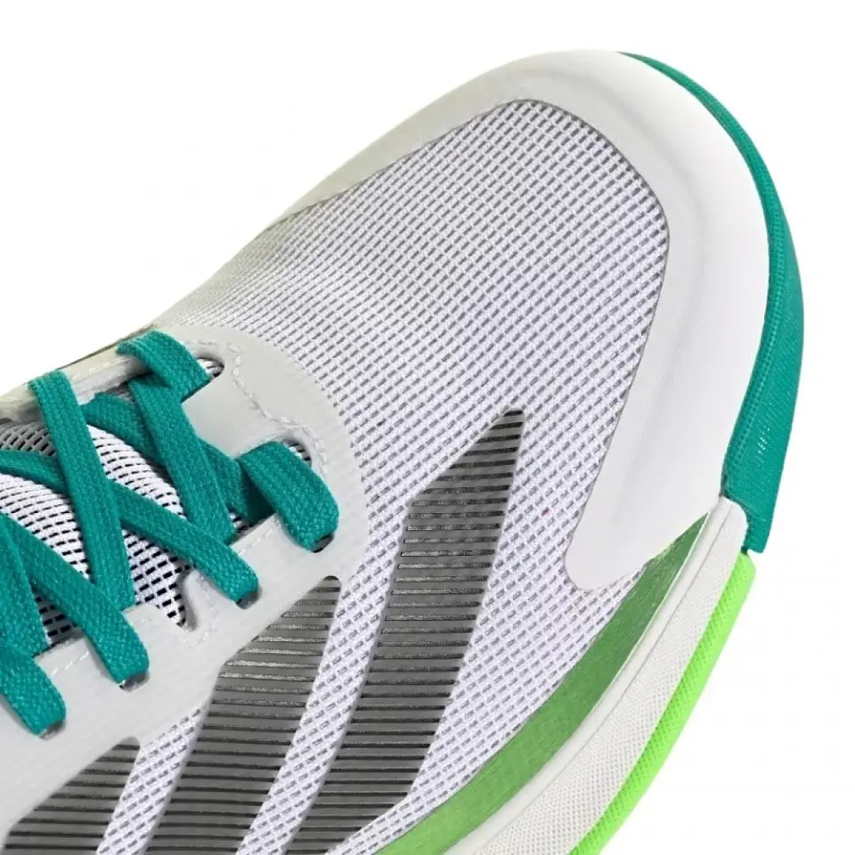 Zapatilla Adidas Crazyquick Boost Padel Blanco Negro Verde 6