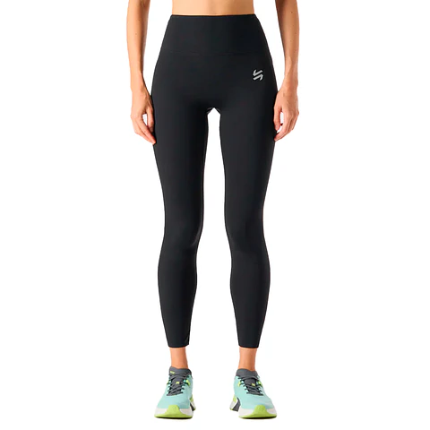 Calza Mujer Tempo 7/8 Super High Rise Leggins Negro Vulcano