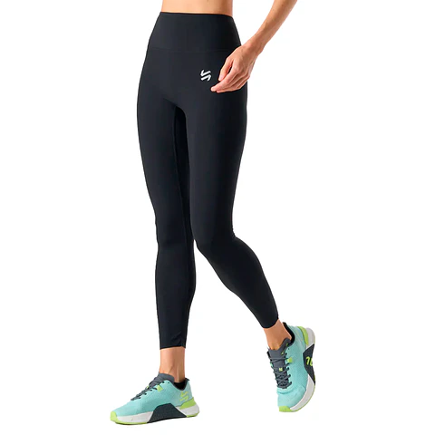Calza Mujer Tempo 7/8 Super High Rise Leggins Negro Vulcano