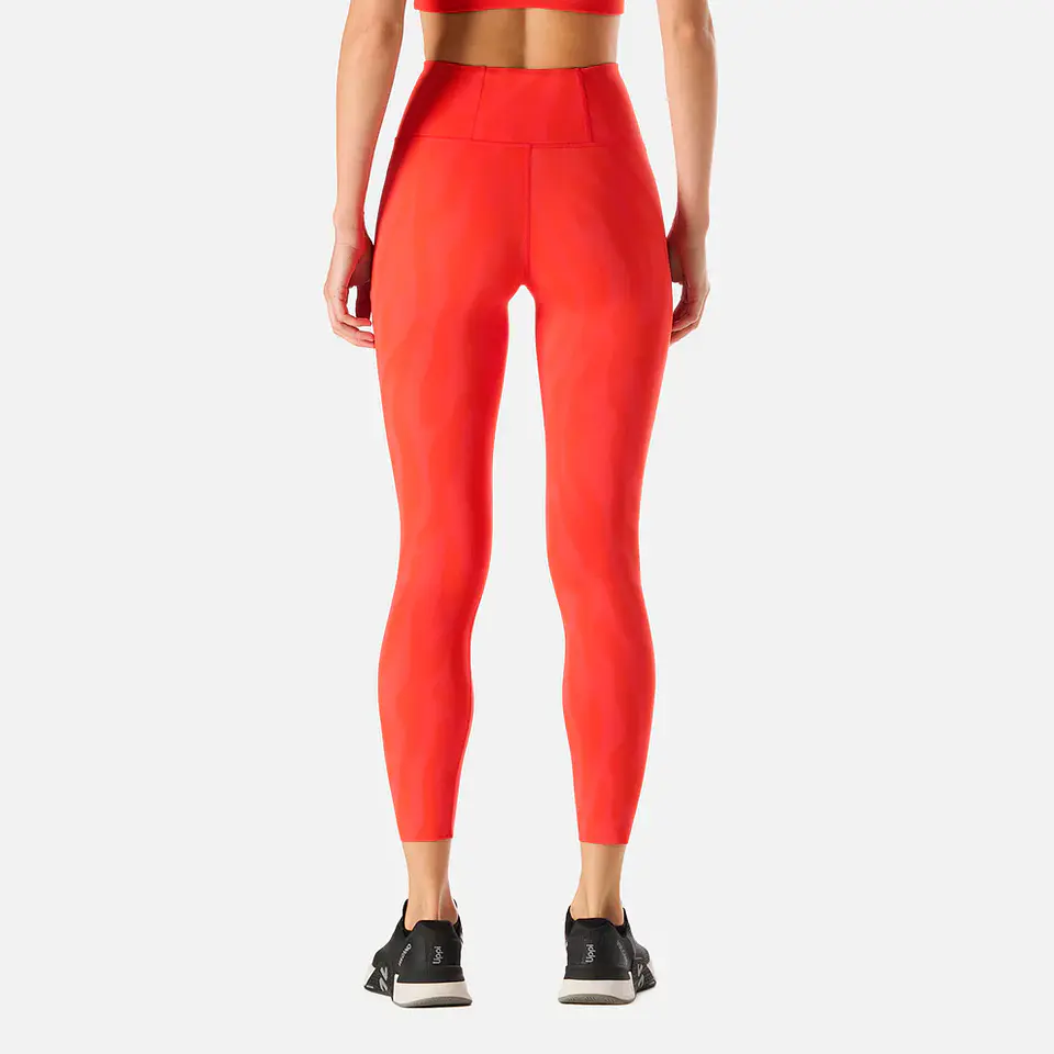 Calza Mujer Tempo 7/8 Super High Rise Leggins Print Rojo Anaranjado Vulcano 5