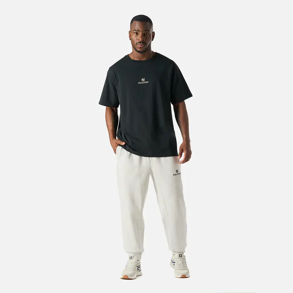 Pantalón Hombre Cool Down Jogger Pants Melange Gris Claro Vulcano 3