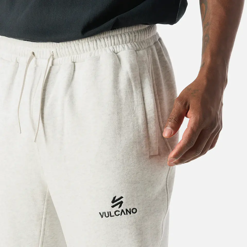 Pantalón Hombre Cool Down Jogger Pants Melange Gris Claro Vulcano 7