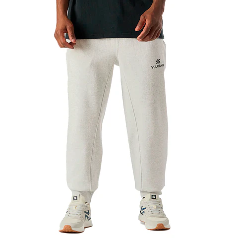 Pantalón Hombre Cool Down Jogger Pants Melange Gris Claro Vulcano