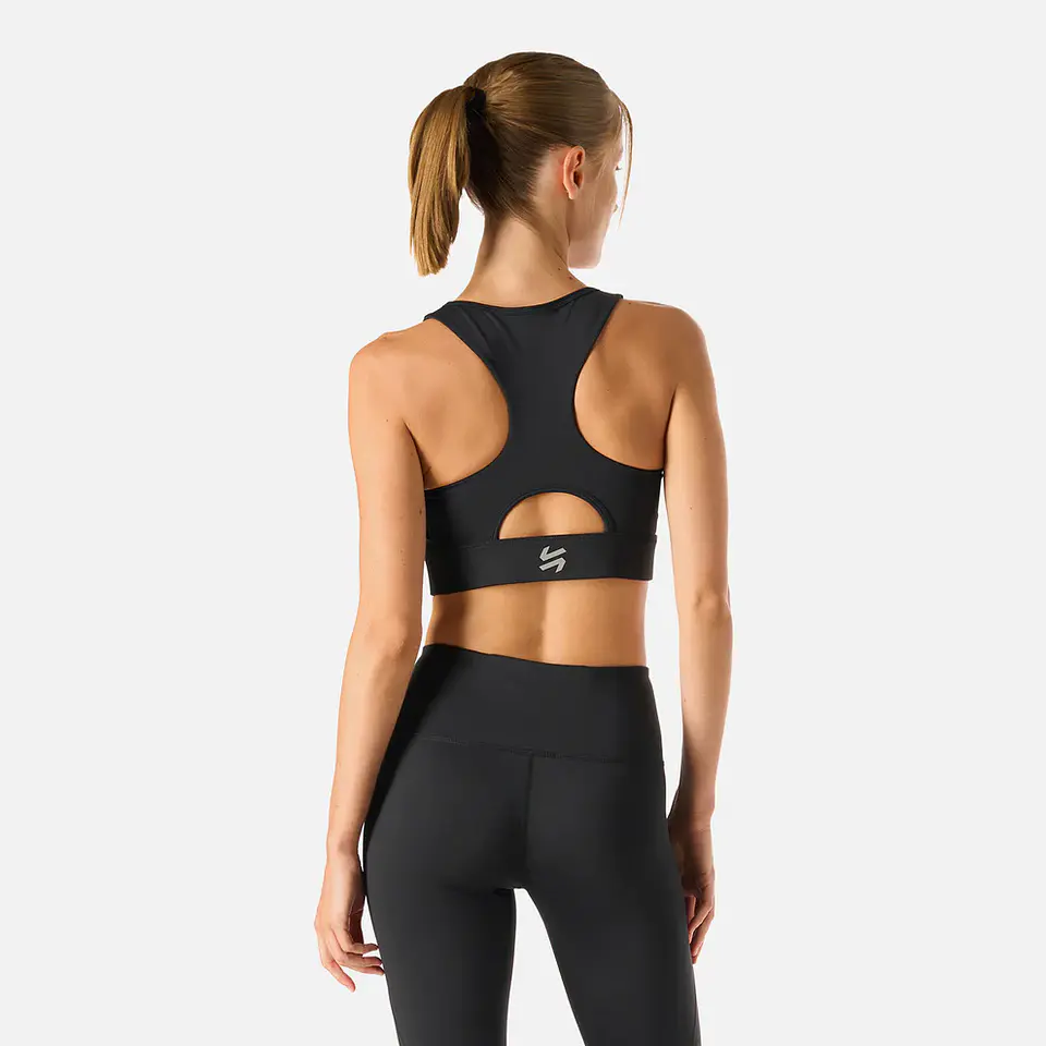 Peto Mujer Built To Move Medium Support Bra Negro Vulcano 4