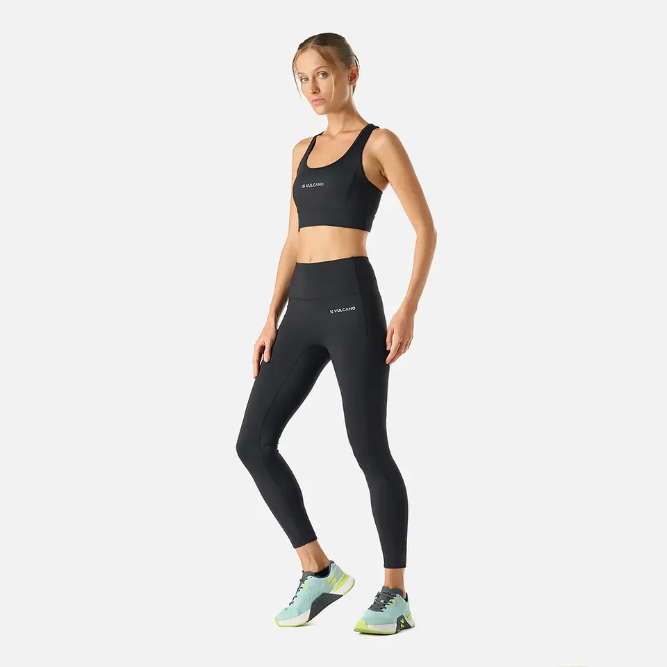 Peto Mujer Built To Move Medium Support Bra Negro Vulcano 6