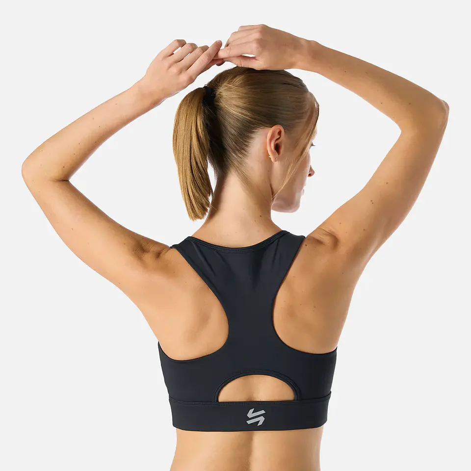 Peto Mujer Built To Move Medium Support Bra Negro Vulcano 7