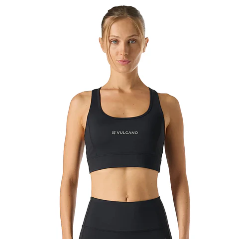 Peto Mujer Built To Move Medium Support Bra Negro Vulcano