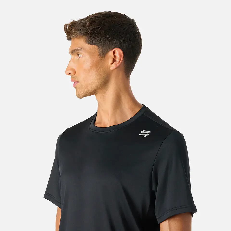 Polera Hombre Tempo Advanced T-Shirt Negro Vulcano 6