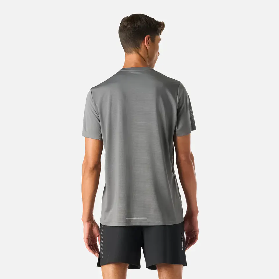 Polera Hombre Tempo Advanced T-Shirt Gris Medio Vulcano 6