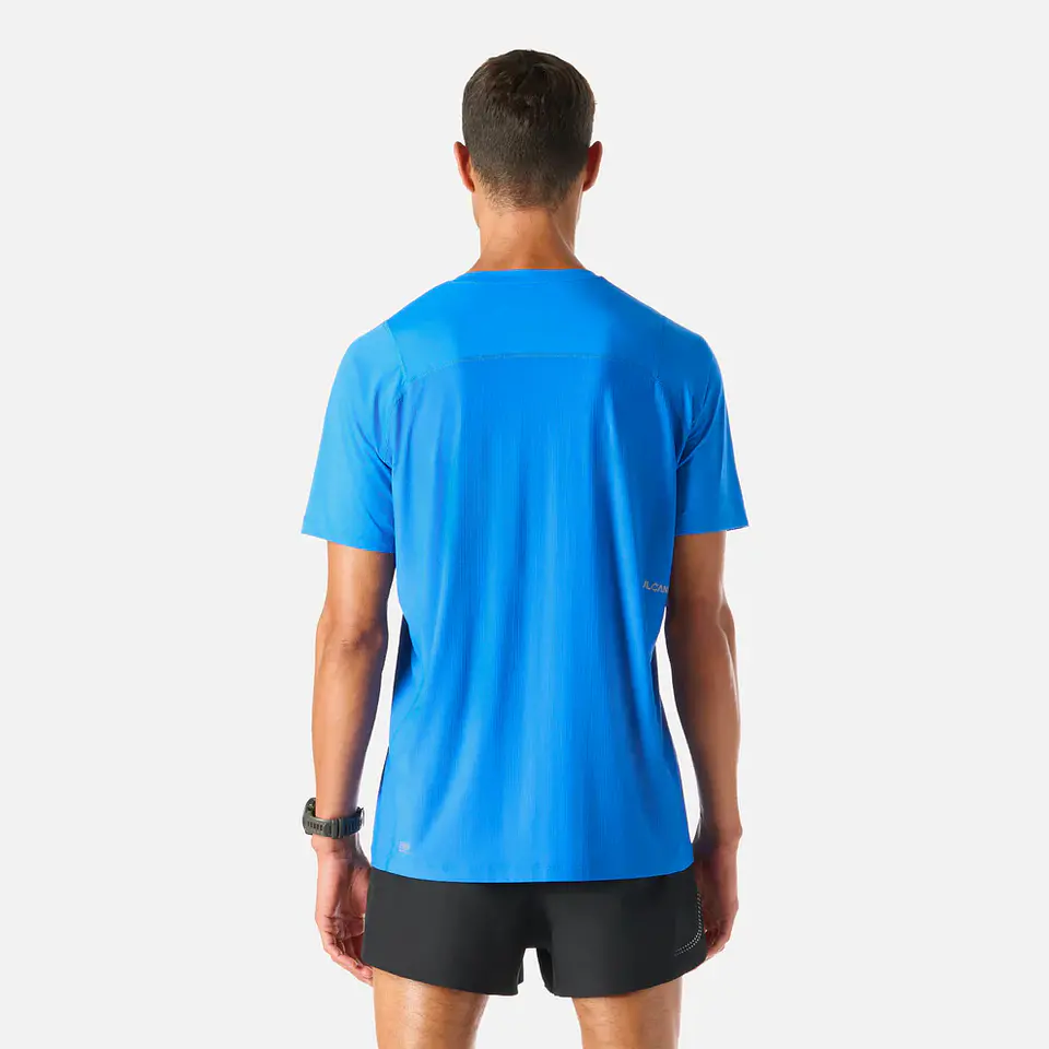 Polera Hombre Built To Move T-Shirt Azul Vulcano 4