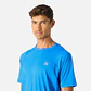 Polera Hombre Built To Move T-Shirt Azul Vulcano - Miniatura 3
