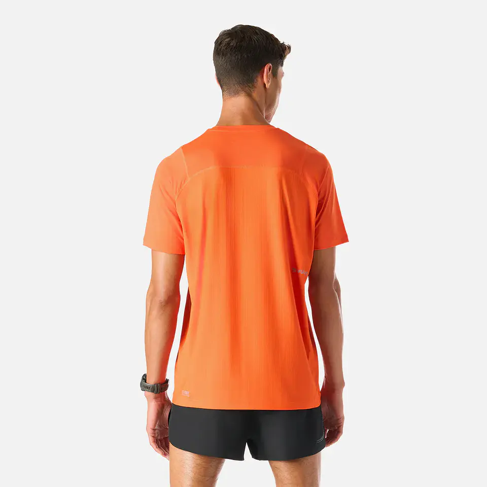 Polera Hombre Built To Move T-Shirt Naranjo Vulcano 6