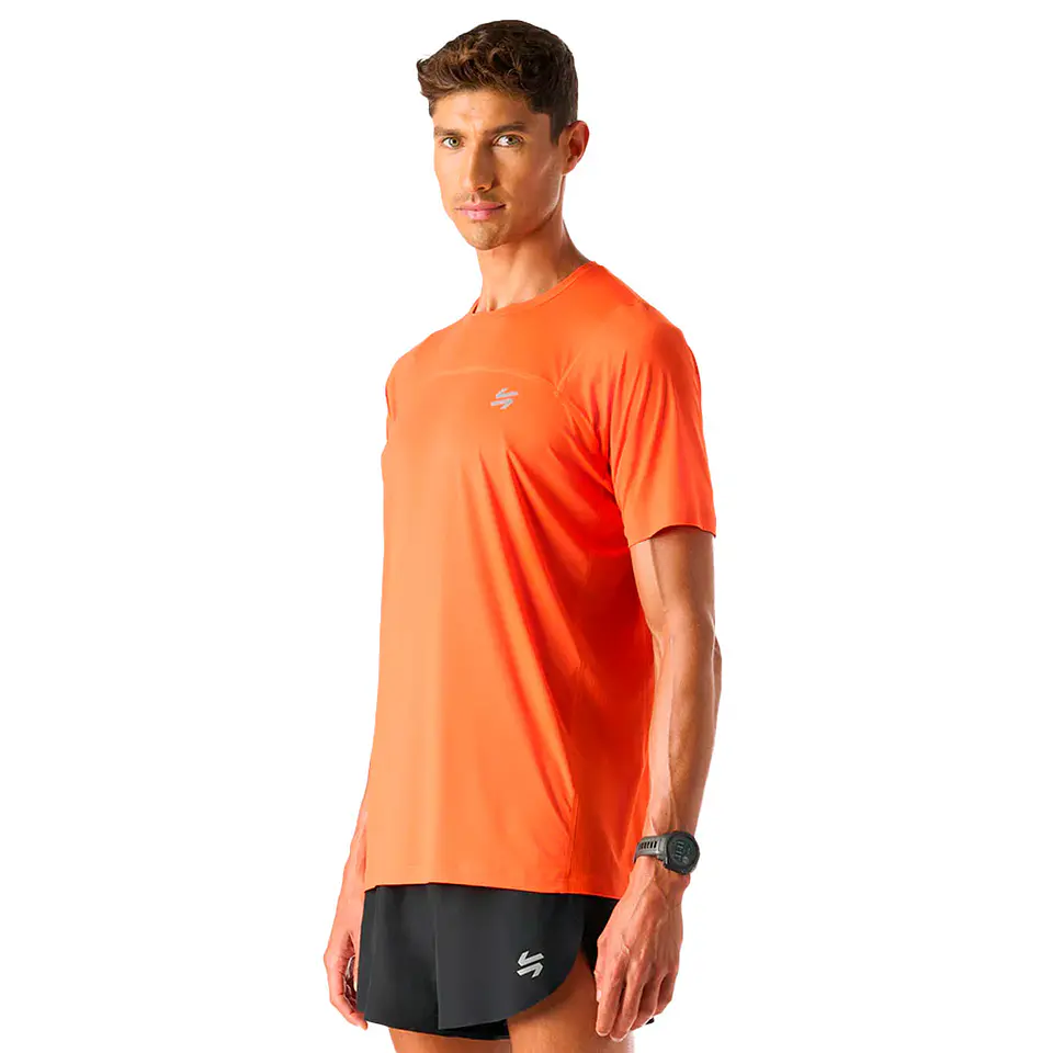 Polera Hombre Built To Move T-Shirt Naranjo Vulcano 2