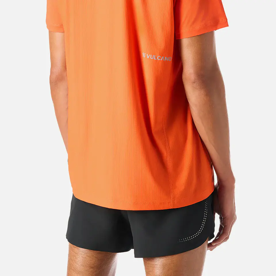 Polera Hombre Built To Move T-Shirt Naranjo Vulcano 7