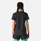 Polera Mujer Built To Move T-Shirt Negro Vulcano - Miniatura 4