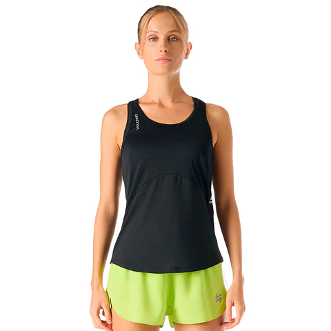 Polera Mujer Built To Move Tank Top Negro Vulcano