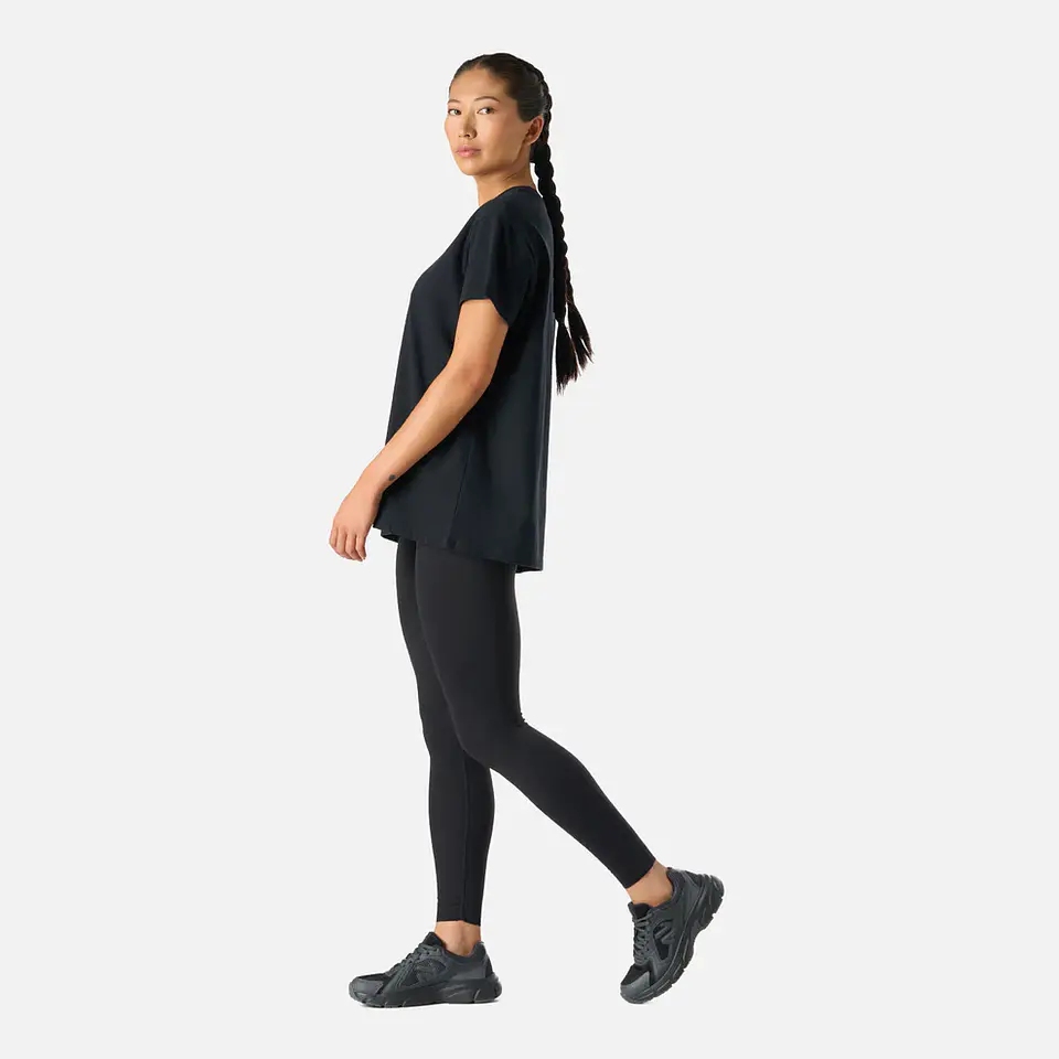 Polera Mujer Cool Down T-Shirt Negro Vulcano 3