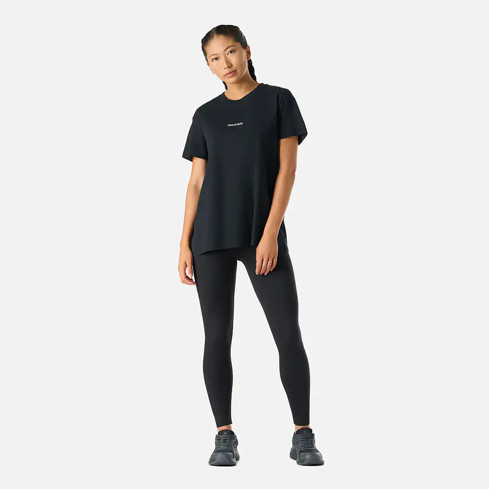 Polera Mujer Cool Down T-Shirt Negro Vulcano 5