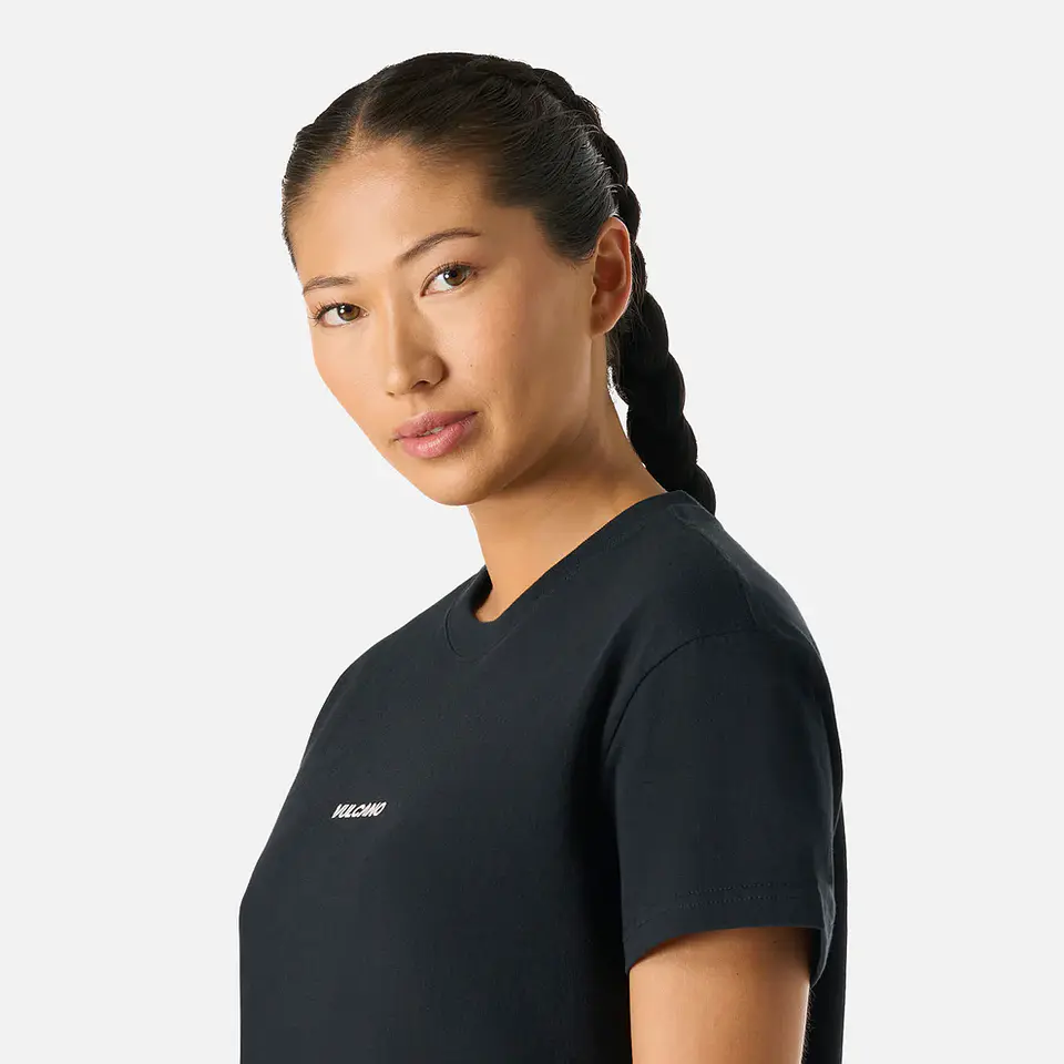 Polera Mujer Cool Down T-Shirt Negro Vulcano 6